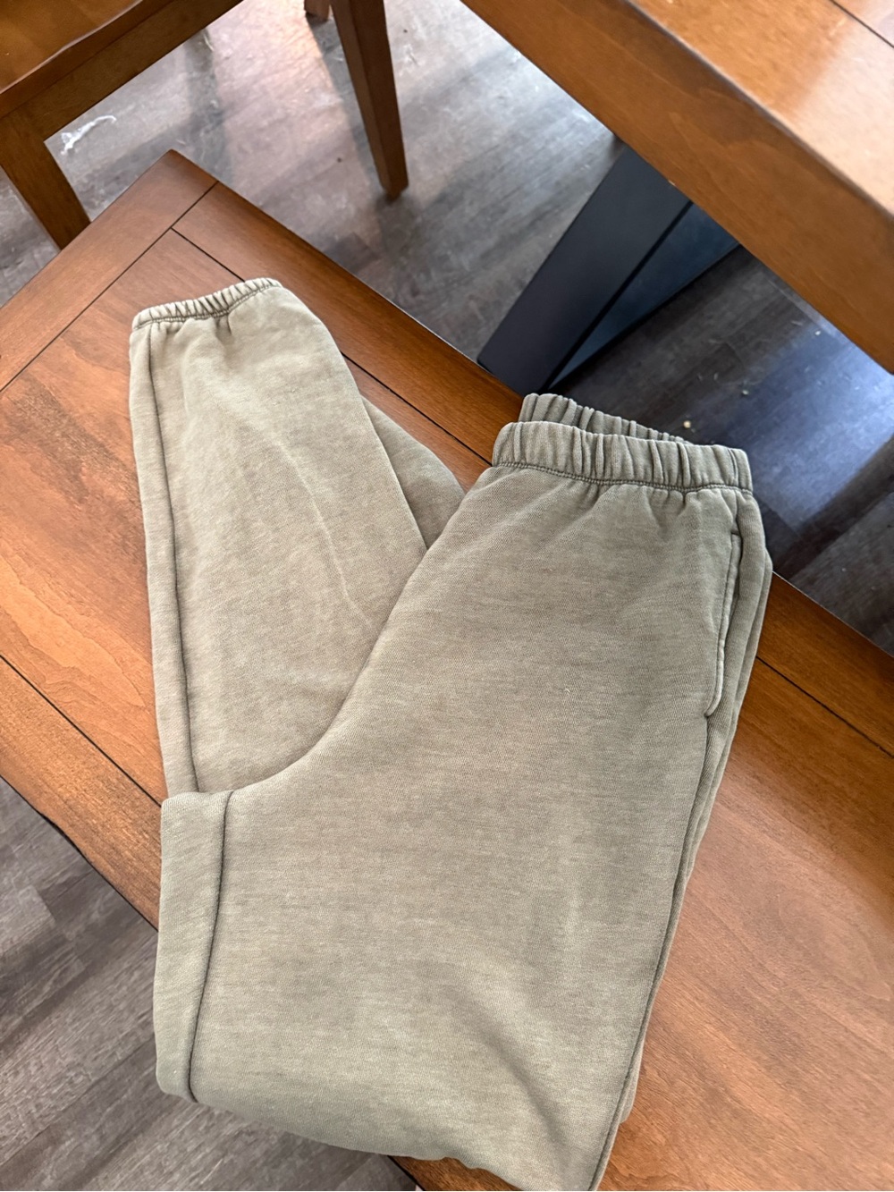 aerie Olive Green Track Joggers Small Long